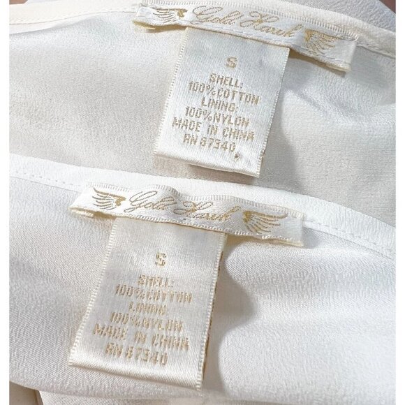 Gold Hawk Sz S Ivory Cream Lace Crochet Drawstring Swim Coverup Cover Up Dress - Picture 11 of 11